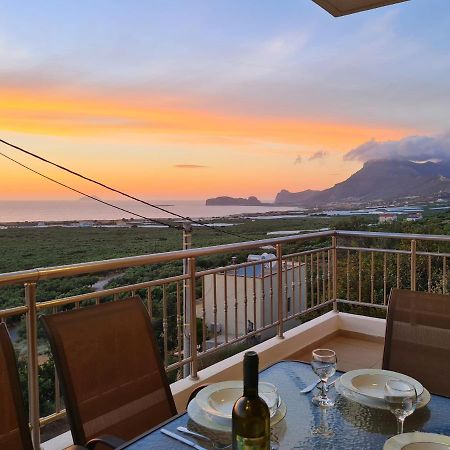 New Villa Kalimera, View To Falasarna Beach Plátanosz Kültér fotó