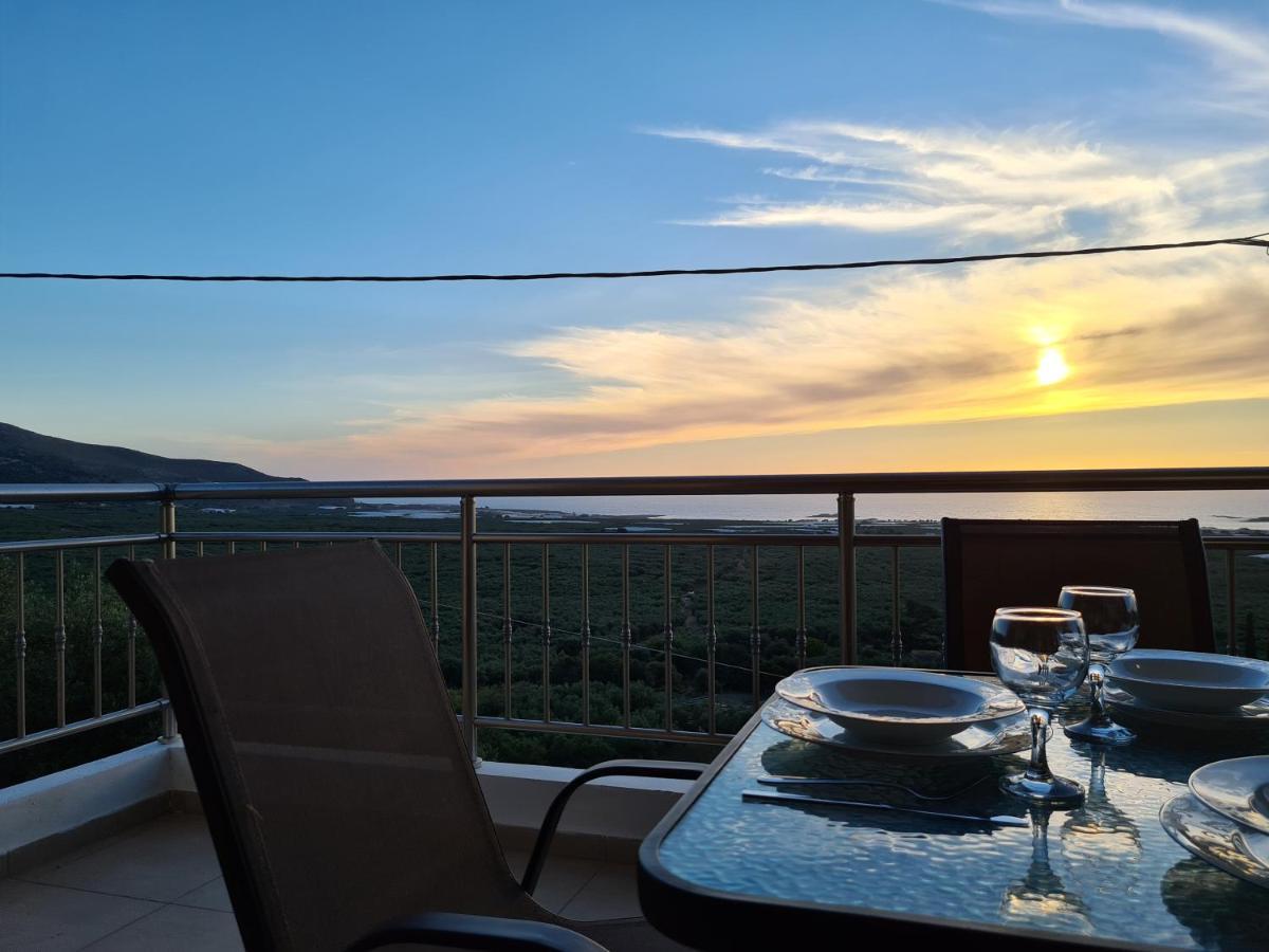New Villa Kalimera, View To Falasarna Beach Plátanosz Kültér fotó