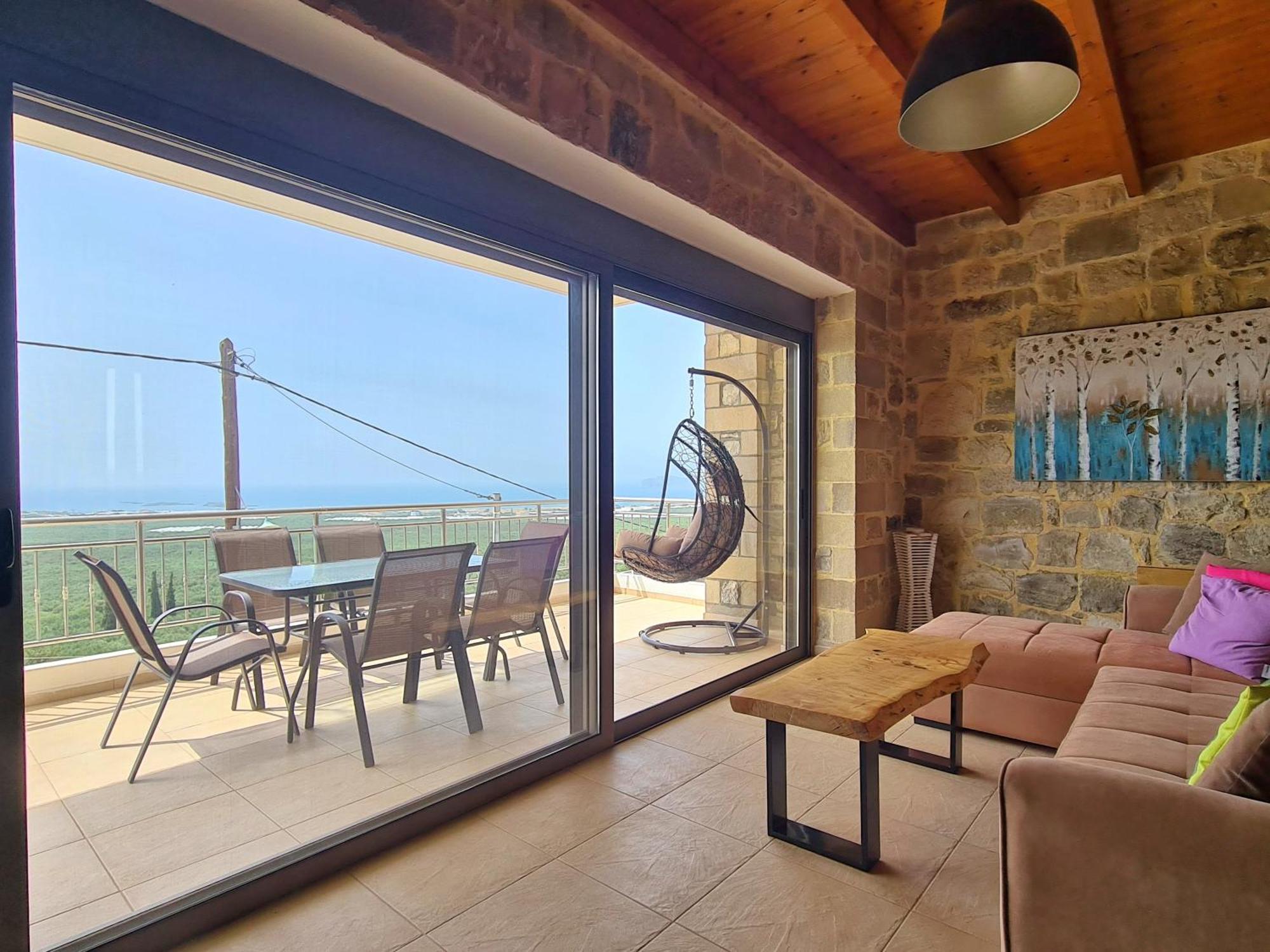 New Villa Kalimera, View To Falasarna Beach Plátanosz Kültér fotó